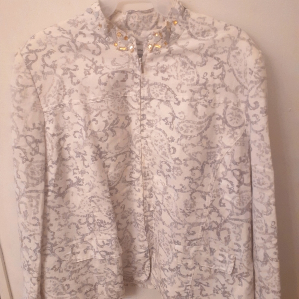 Alfred Dunner Zipper Blouse